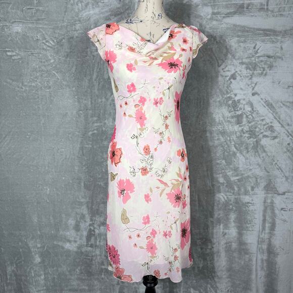 Vintage B. Darlin Y2K Dress 3/4 Small‎ Floral Printed - Picture 1 of 13